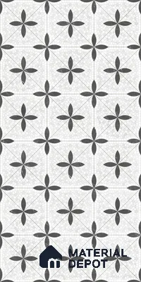TL 12502 Rowan Black Decor Endless 4 ft x 2 ft Vitrified  Tile - 9 mm