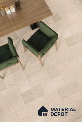 TL 12487 D Attico Tan Modular 4 ft x 2 ft Vitrified  Tile - 9 mm