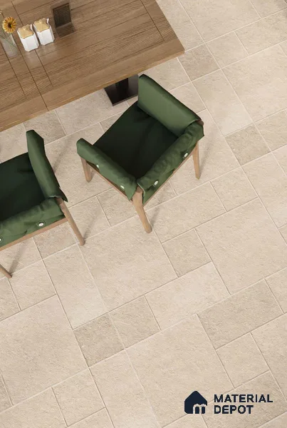 TL 12487 D Attico Tan Modular 4 ft x 2 ft Vitrified  Tile - 9 mm