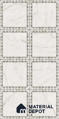 TL 12494 Bardiglio Grey Decor 4 ft x 2 ft Vitrified  Tile - 9 mm