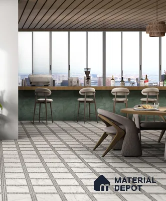 TL 12494 Bardiglio Grey Decor 4 ft x 2 ft Vitrified  Tile - 9 mm