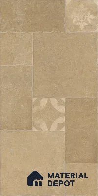 Stone Floor Tile TL 10346 Pomposa Sand 4 ft x 2 ft Vitrified Matte Finish Tile - 11 mm | Suitable For Bathroom, Courtyard, Corridor