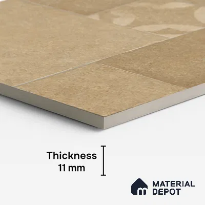 Stone Floor Tile TL 10346 Pomposa Sand 4 ft x 2 ft Vitrified Matte Finish Tile - 11 mm | Suitable For Bathroom, Courtyard, Corridor