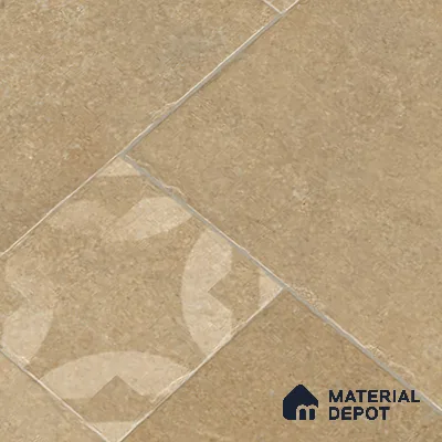 Stone Floor Tile TL 10346 Pomposa Sand 4 ft x 2 ft Vitrified Matte Finish Tile - 11 mm | Suitable For Bathroom, Courtyard, Corridor