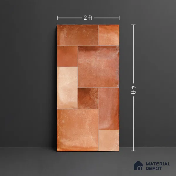 Stone Floor Tile TL 10344 B Legacy Cotto 4 ft x 2 ft Vitrified Matte Finish Tile - 11 mm | Suitable For Bathroom, Courtyard, Corridor