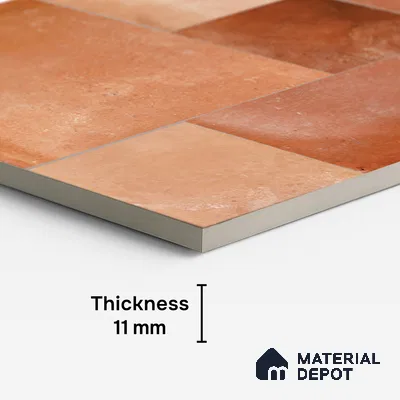 Stone Floor Tile TL 10344 B Legacy Cotto 4 ft x 2 ft Vitrified Matte Finish Tile - 11 mm | Suitable For Bathroom, Courtyard, Corridor