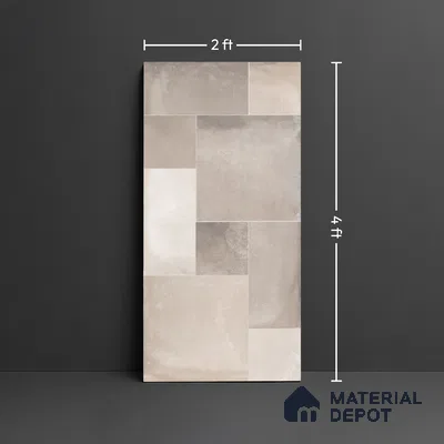 Stone Floor Tile TL 10344 C Legacy Grey 4 ft x 2 ft Vitrified Matte Finish Tile - 11 mm | Suitable For Bathroom, Courtyard, Corridor