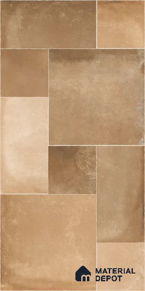 Stone Floor Tile TL 10344 Legacy Brown 4 ft x 2 ft Vitrified Matte Finish Tile - 11 mm | Suitable For Bathroom, Courtyard, Corridor