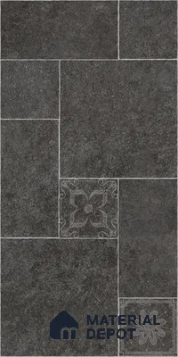 Stone Floor Tile TL 10345 North Stone Night 4 ft x 2 ft Vitrified Matte Finish Tile - 11 mm | Suitable For Bathroom, Courtyard, Corridor