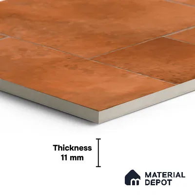 Stone Wall & Floor Tile TL 10340 Cotto De Dorato 4 ft x 2 ft Vitrified Matte Finish Tile - 11 mm | Suitable For Living Room, Kitchen, Bathroom (Sample)