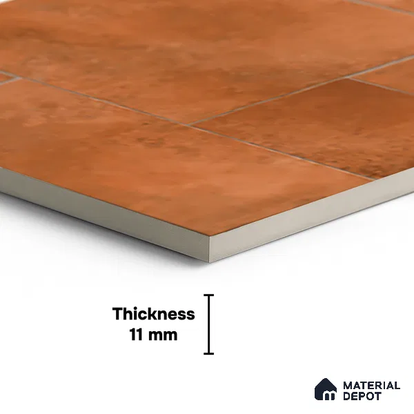 Stone Wall & Floor Tile TL 10340 Cotto De Dorato 4 ft x 2 ft Vitrified Matte Finish Tile - 11 mm | Suitable For Living Room, Kitchen, Bathroom (Sample)