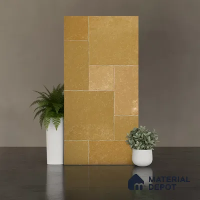 Floor Tile TL 10343 C Kota Stone Jaiselmer 4 ft x 2 ft Vitrified Matte Finish Tile - 11 mm | Suitable For Kitchen, Bathroom Walls and Backsplashes (Sample)