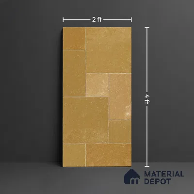 Floor Tile TL 10343 C Kota Stone Jaiselmer 4 ft x 2 ft Vitrified Matte Finish Tile - 11 mm | Suitable For Kitchen, Bathroom Walls and Backsplashes (Sample)