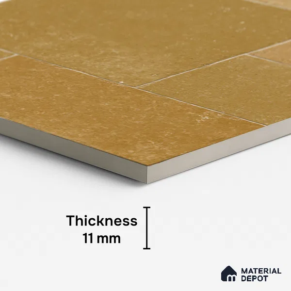 Floor Tile TL 10343 C Kota Stone Jaiselmer 4 ft x 2 ft Vitrified Matte Finish Tile - 11 mm | Suitable For Kitchen, Bathroom Walls and Backsplashes (Sample)