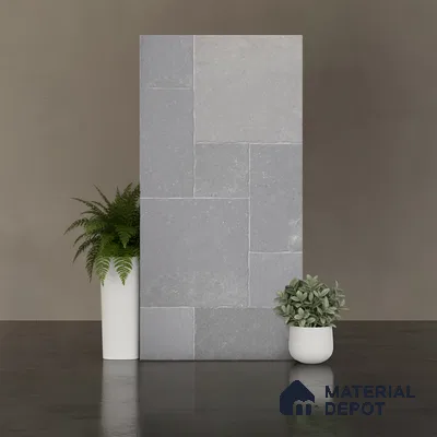 Stone Floor Tile TL 10343 Kota Stone Grey 4 ft x 2 ft Vitrified Matte Finish Tile - 11 mm | Suitable For Bathroom, Courtyard, Corridor