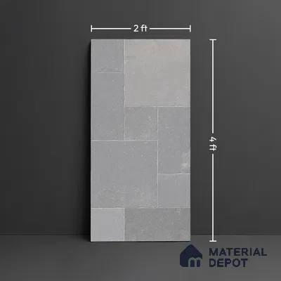 Stone Floor Tile TL 10343 Kota Stone Grey 4 ft x 2 ft Vitrified Matte Finish Tile - 11 mm | Suitable For Bathroom, Courtyard, Corridor