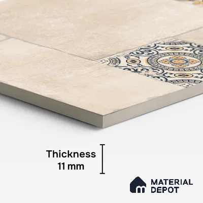 Stone Floor Tile TL 10342 Haritage Sand 4 ft x 2 ft Vitrified Matte Finish Tile - 11 mm | Suitable For Bathroom, Courtyard, Corridor