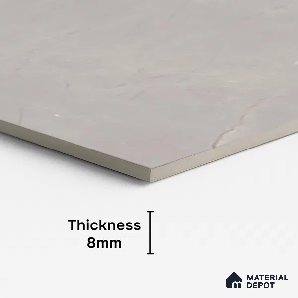 Marble Look TL 08494 B Cremson Grey Endless 4 ft x 2 ft Vitrified Glossy Finish - 8 mm | Random 4