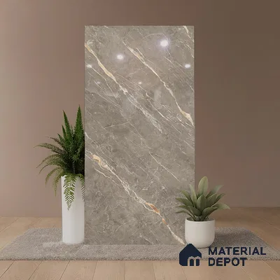 Marble Look TL 08496 B Jaffiro Natural Endless 4 ft x 2 ft Vitrified Glossy Finish - 8 mm | Random 4