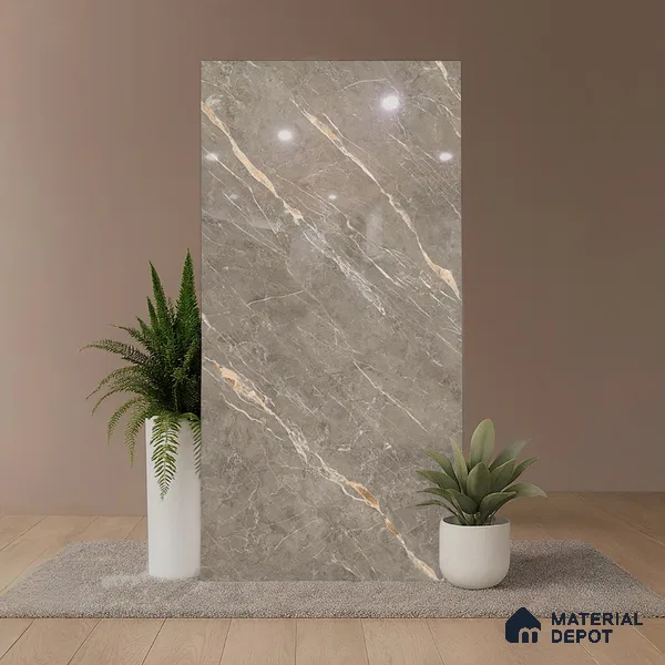 Marble Look TL 08496 B Jaffiro Natural Endless 4 ft x 2 ft Vitrified Glossy Finish - 8 mm | Random 4