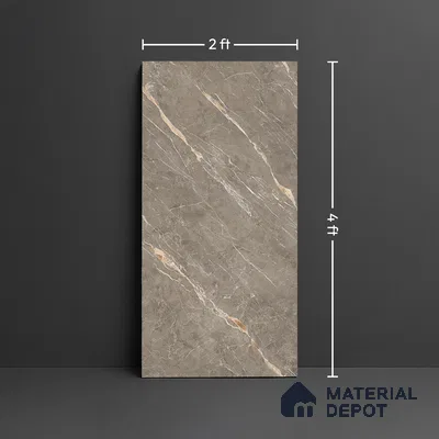 Marble Look TL 08496 B Jaffiro Natural Endless 4 ft x 2 ft Vitrified Glossy Finish - 8 mm | Random 4