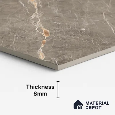 Marble Look TL 08496 B Jaffiro Natural Endless 4 ft x 2 ft Vitrified Glossy Finish - 8 mm | Random 4