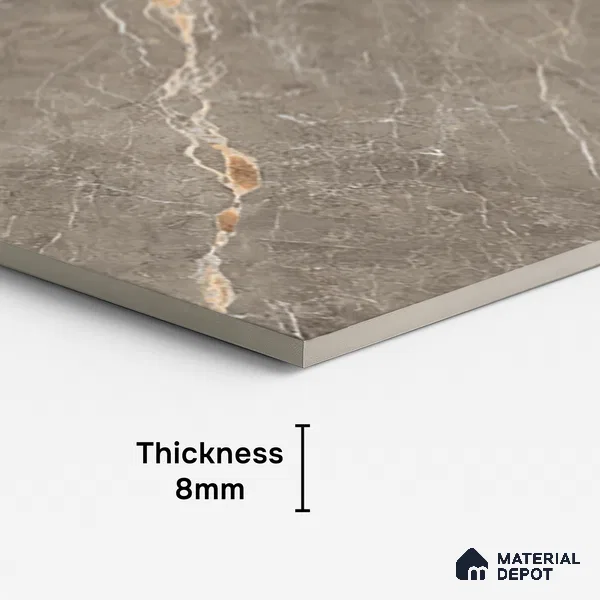 Marble Look TL 08496 B Jaffiro Natural Endless 4 ft x 2 ft Vitrified Glossy Finish - 8 mm | Random 4