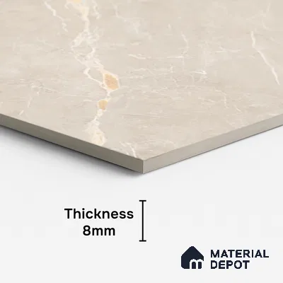 Marble Look TL 08496 Jaffiro Beige Endless 4 ft x 2 ft Vitrified Glossy Finish - 8 mm | Random 4