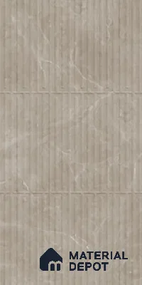 Punch Look Wall Tile TL 08115 B Lublin Taupe Decor 4 ft x 2 ft Vitrified Glossy Finish - 9 mm | Random 6