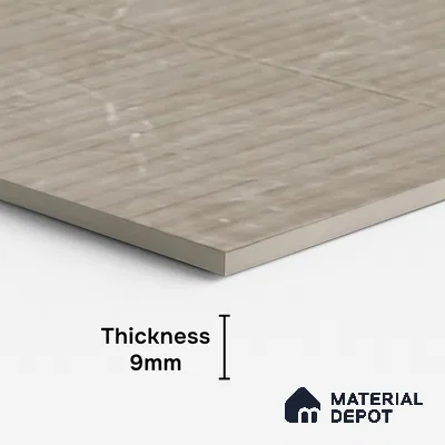 Punch Look Wall Tile TL 08115 B Lublin Taupe Decor 4 ft x 2 ft Vitrified Glossy Finish - 9 mm | Random 6