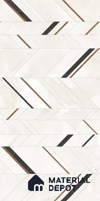 Patterned Look Floor & Wall Tile TL 08128 B Jennifer Bianco Decor 4 ft x 2 ft Vitrified Glossy Finish - 9 mm