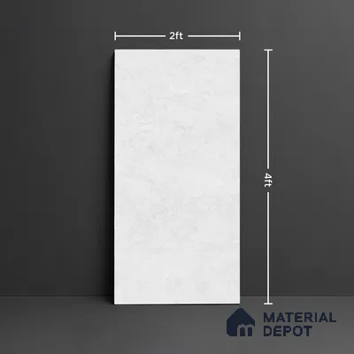 Marble Look Floor & Wall Tile TL 08089 B Bulgari Grey 4 ft x 2 ft Vitrified Glossy Finish - 9 mm (Sample)