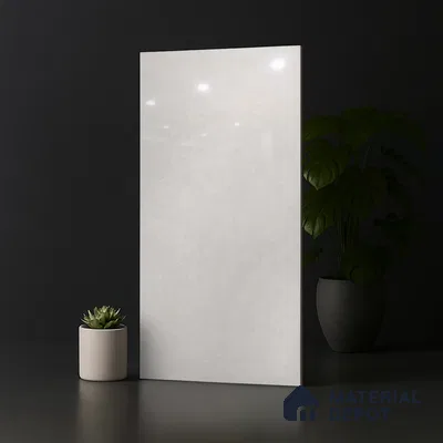 Marble Look Floor & Wall Tile TL 08089 Bulgari Crema 4 ft x 2 ft Vitrified Glossy Finish - 9 mm