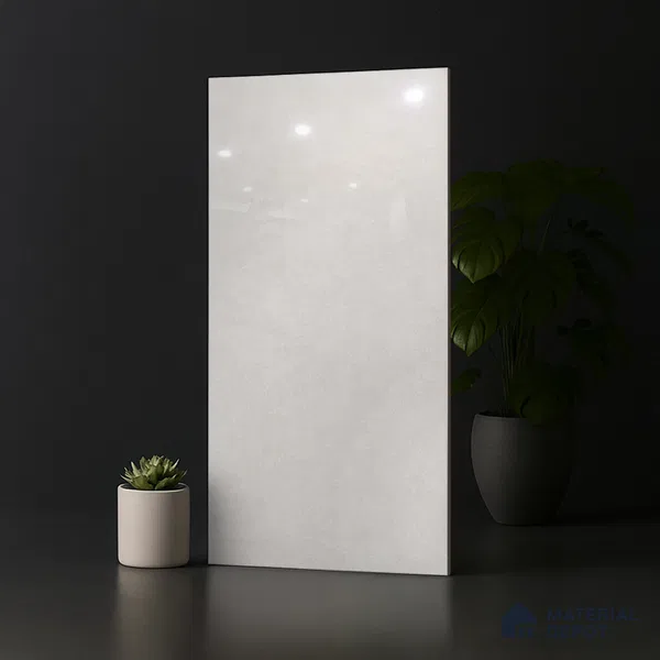 Marble Look Floor & Wall Tile TL 08089 Bulgari Crema 4 ft x 2 ft Vitrified Glossy Finish - 9 mm