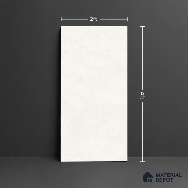 Marble Look Floor & Wall Tile TL 08089 Bulgari Crema 4 ft x 2 ft Vitrified Glossy Finish - 9 mm