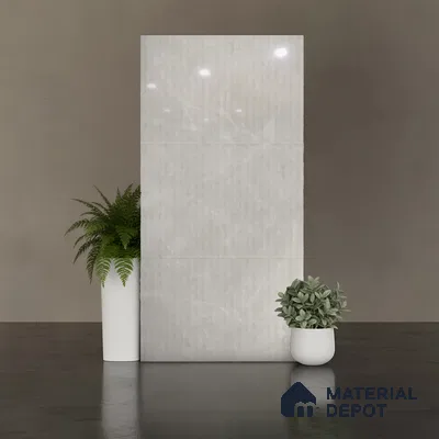 Punch Look Wall Tile TL 08113 B Lublin Blanco Decor 4 ft x 2 ft Vitrified Glossy Finish - 9 mm | Random 6