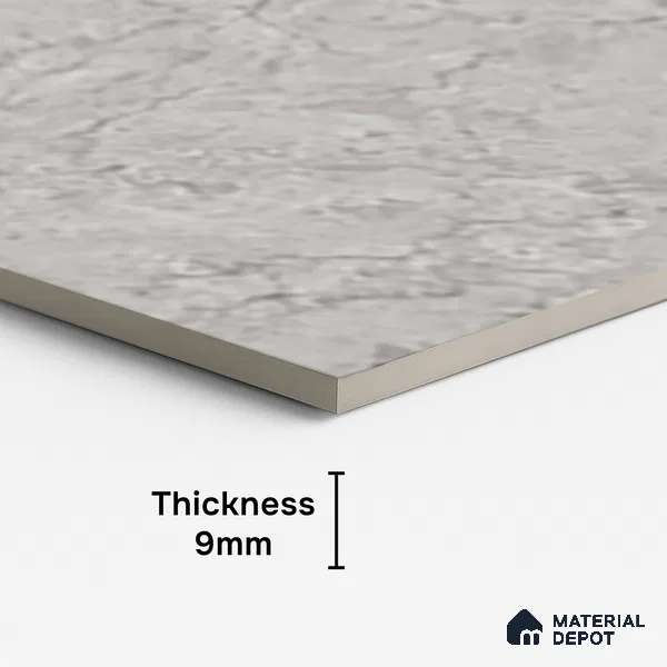 Marble Look Wall & Floor Tile TL 10328 Fossil Grey 4 ft x 2 ft Vitrified Glossy Finish - 9 mm