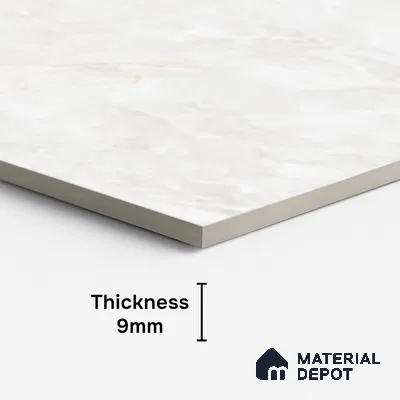 Marble Look Wall & Floor Tile TL 10329 B Nova Bianco 4 ft x 2 ft Vitrified Glossy Finish - 9 mm