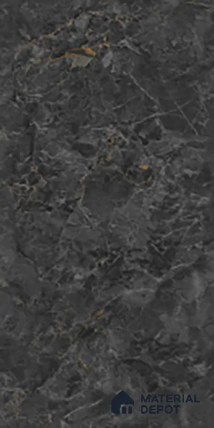 Marble Look Wall & Floor Tile TL 10329 Nova Black 4 ft x 2 ft Vitrified Glossy Finish - 9 mm