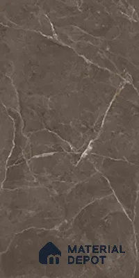 Marble Look Wall & Floor Tile TL 10330 Elite Brown 4 ft x 2 ft Vitrified Glossy Finish - 9 mm
