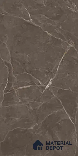 Marble Look Wall & Floor Tile TL 10330 Elite Brown 4 ft x 2 ft Vitrified Glossy Finish - 9 mm