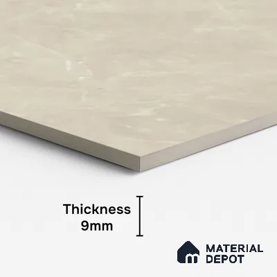 Marble Look Floor,Wall Tile TL 08114 C CV Lublin Beige 4 ft x 2 ft Vitrified Matte Finish - 9 mm | Random 6