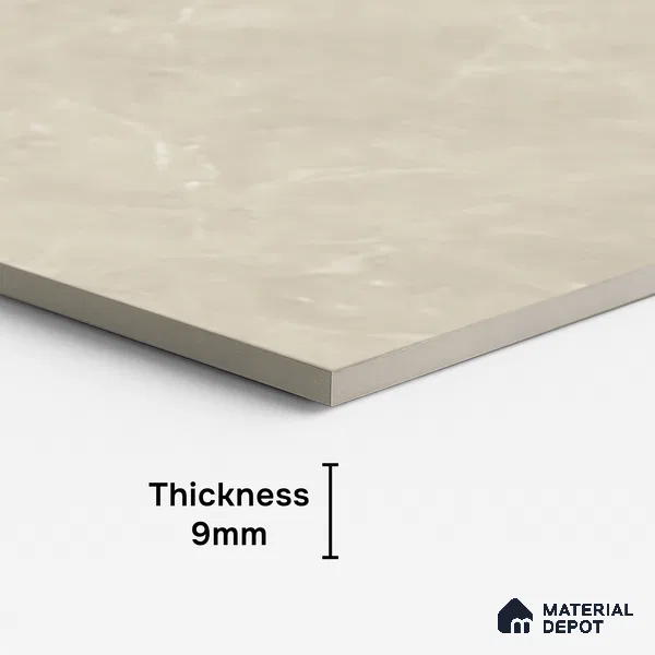 Marble Look Floor,Wall Tile TL 08114 C CV Lublin Beige 4 ft x 2 ft Vitrified Matte Finish - 9 mm | Random 6
