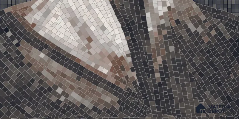 Faux Mosaic Mural Poster Wall Tile TL 12849 B Marina Salon (C+D) 4 ft x 2 ft Glue Matt 4D Pro Finish Double Digital Vitrified Tile - 9 mm | (Order Set 1 & 2 Given Below For Full Frame)