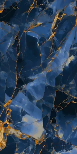 Marble Look TL 08517 Blue Winter 4 ft x 2 ft Vitrified High Gloss Finish - 8 mm | Random 4