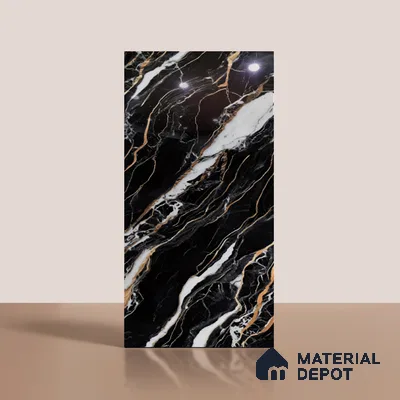 Marble Look TL 08522 Shimla Gold 4 ft x 2 ft Vitrified High Gloss Finish - 8 mm | Random 4