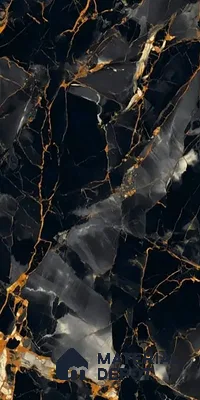 Marble Look TL 08516 Black Winter Endless 4 ft x 2 ft Vitrified High Gloss Finish - 8 mm | Random 4