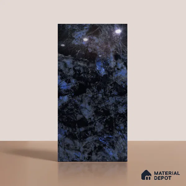 Marble Look TL 08523 Shine Azul 4 ft x 2 ft Vitrified High Gloss Finish - 8 mm | Random 4