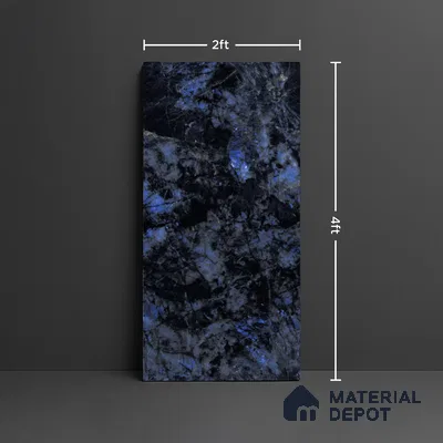 Marble Look TL 08523 Shine Azul 4 ft x 2 ft Vitrified High Gloss Finish - 8 mm | Random 4