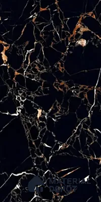 Marble Look TL 08524 Twilight Black 4 ft x 2 ft Vitrified High Gloss Finish - 8 mm | Random 3